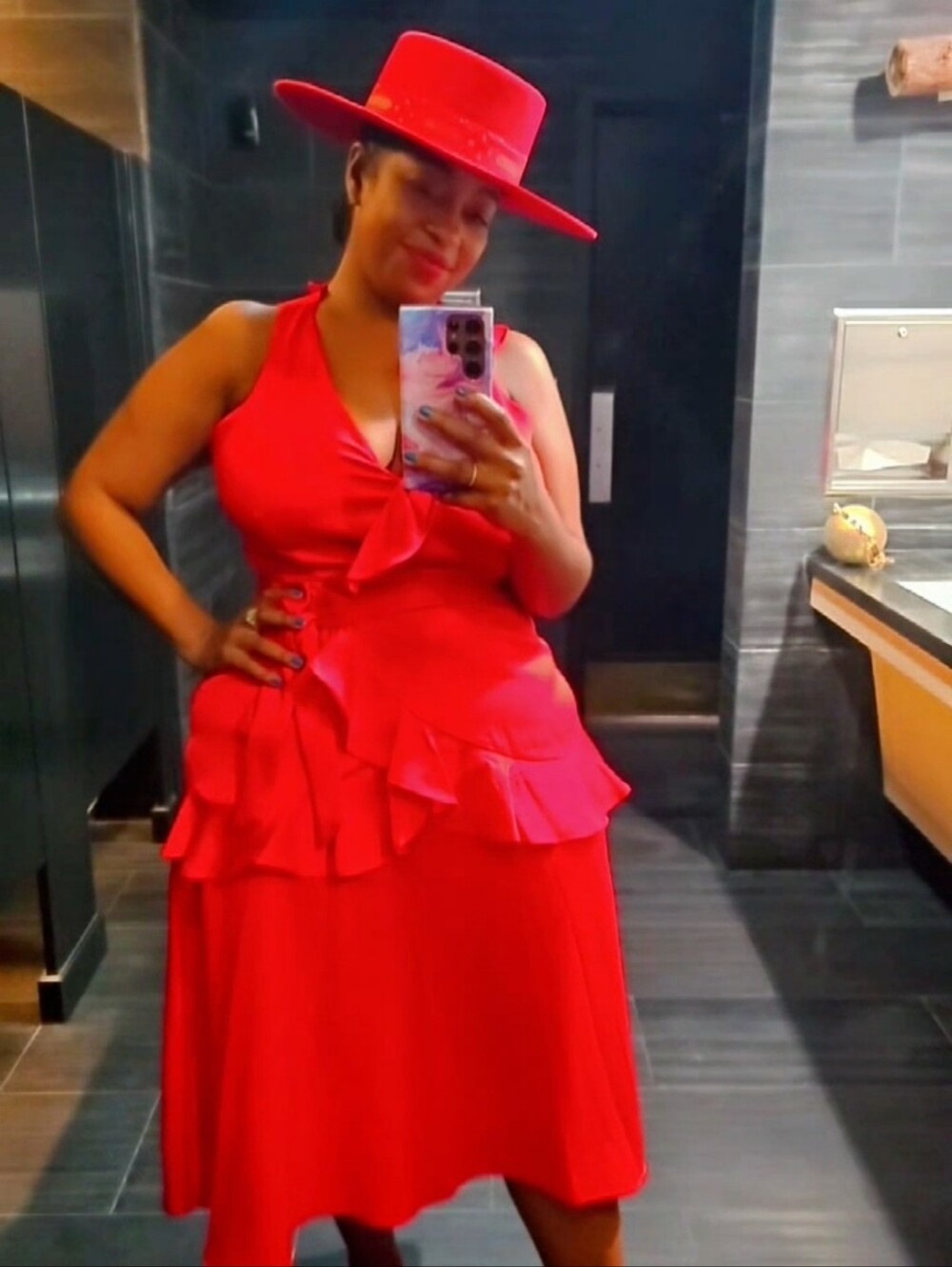 LACK OF COLOR The Sierra Boater Hat in Ruby / Red